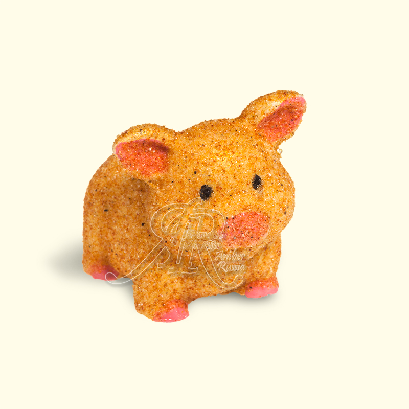 Керамика поросенок Янтарь