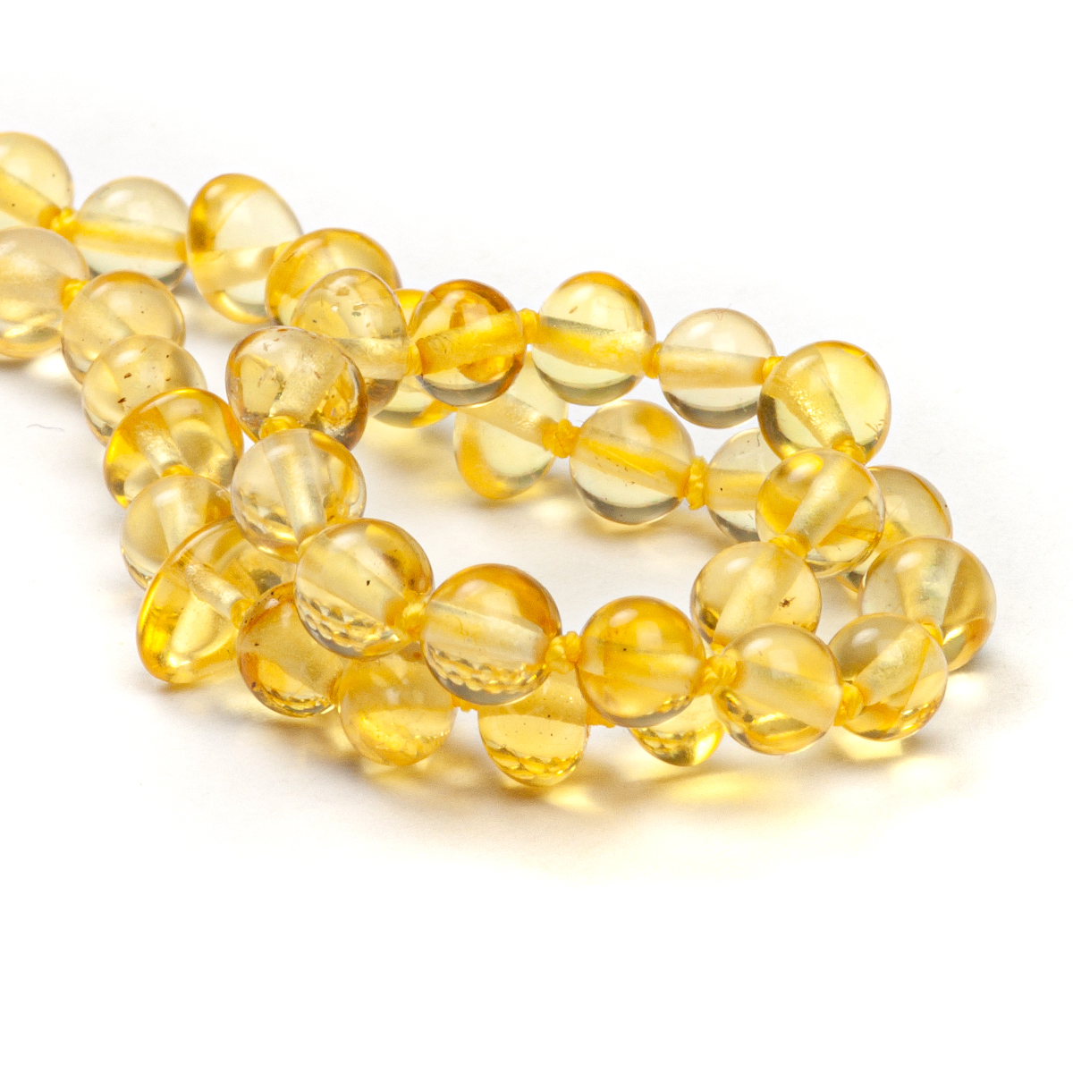 Бусы детские, янтарь