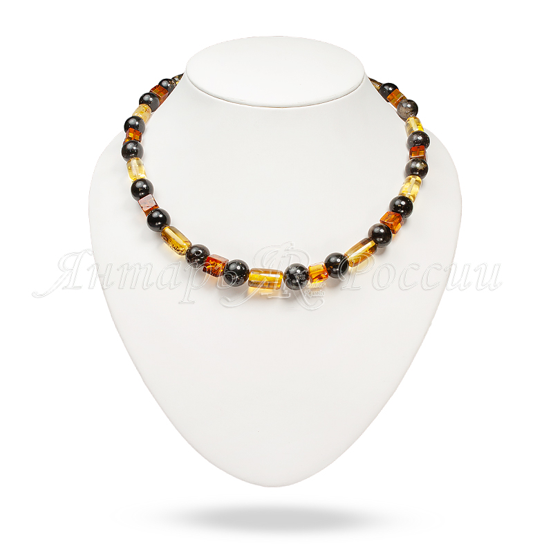 Бусы янтарь