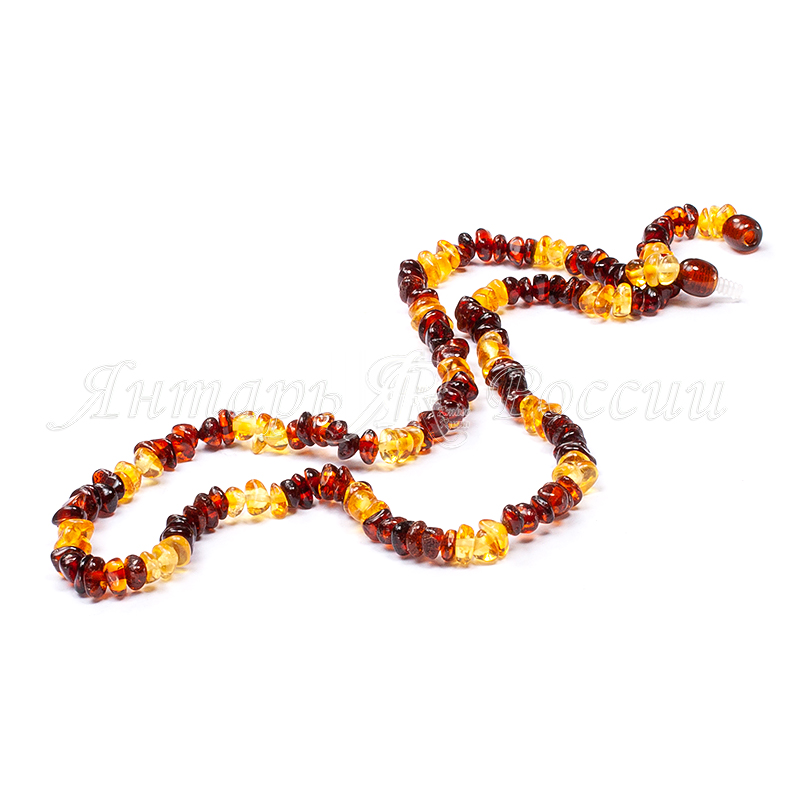 Бусы янтарь