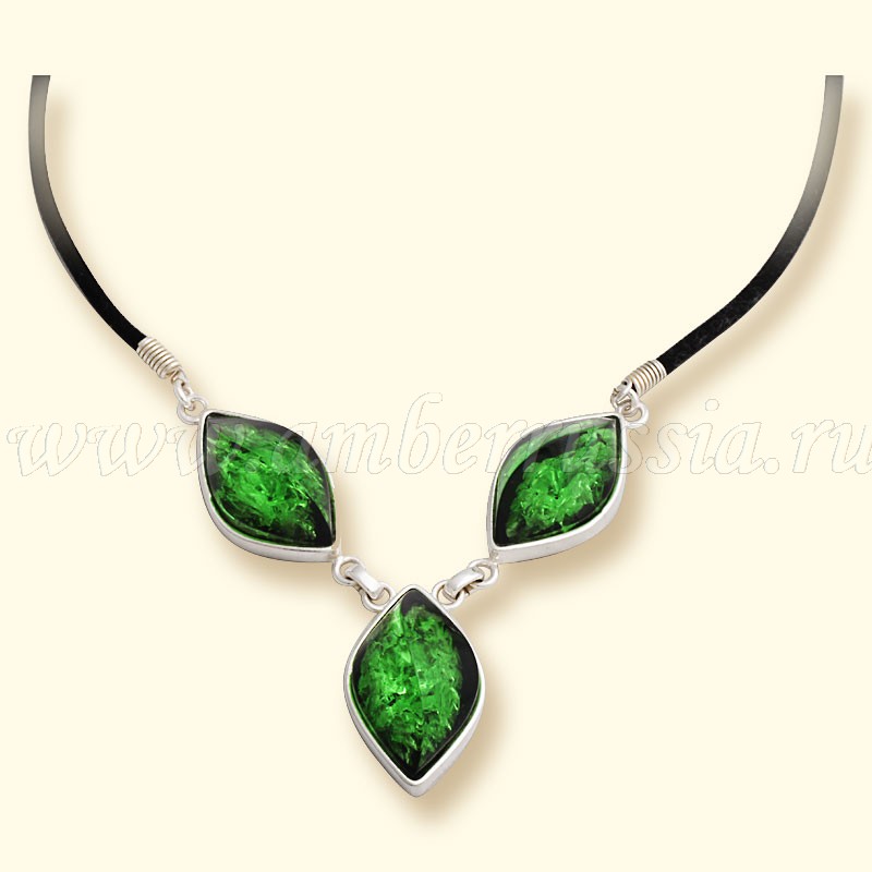 Колье Бернит, посеребрение