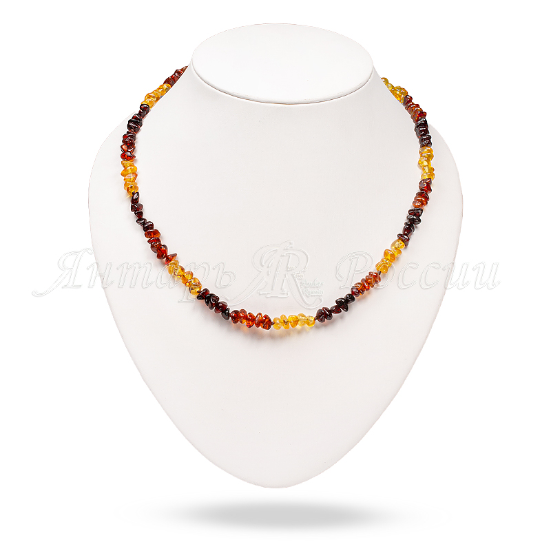 Бусы янтарь