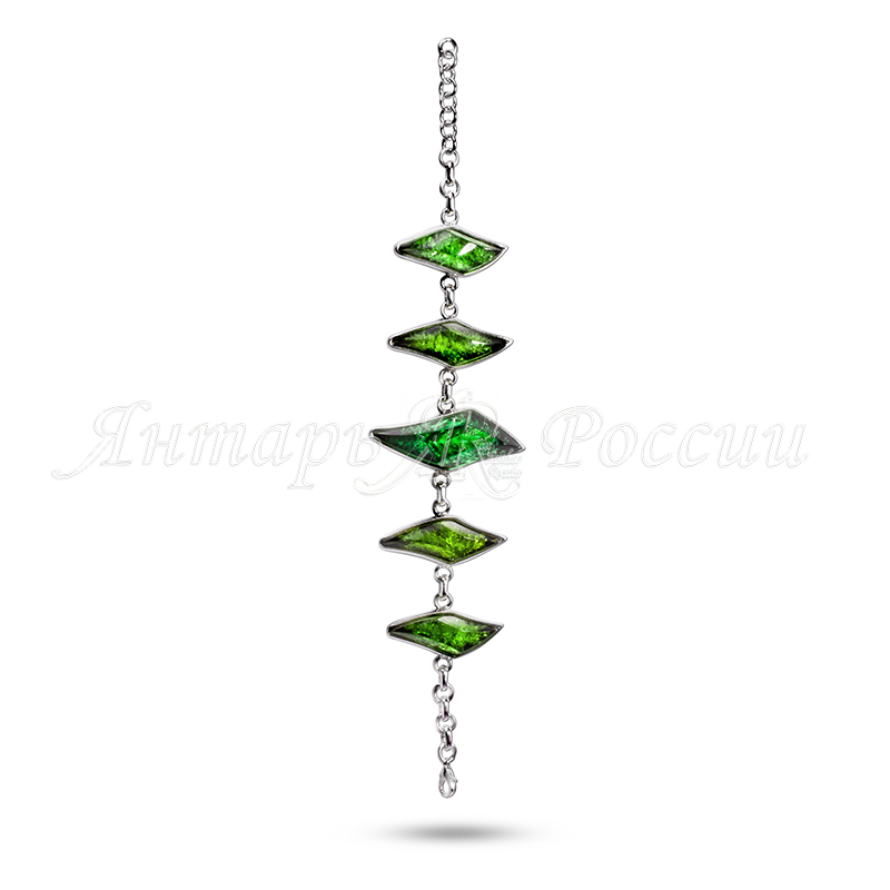 Браслет Бернит, посеребрение Браслет Бернит, посеребрение