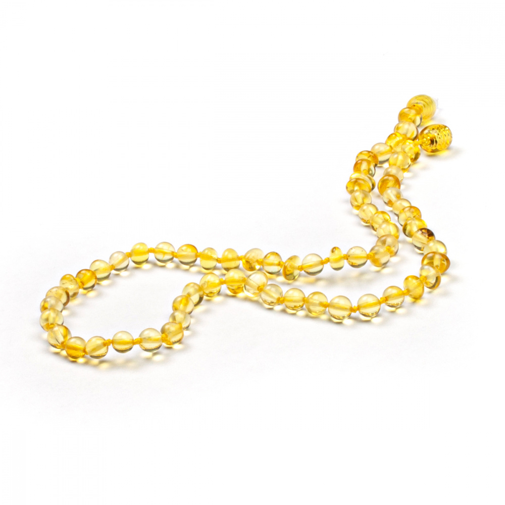 Бусы детские, янтарь