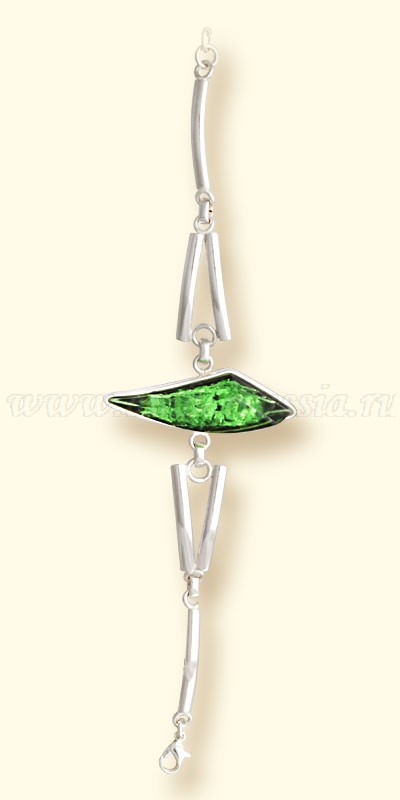 Браслет Бернит, посеребрение Браслет Бернит, посеребрение