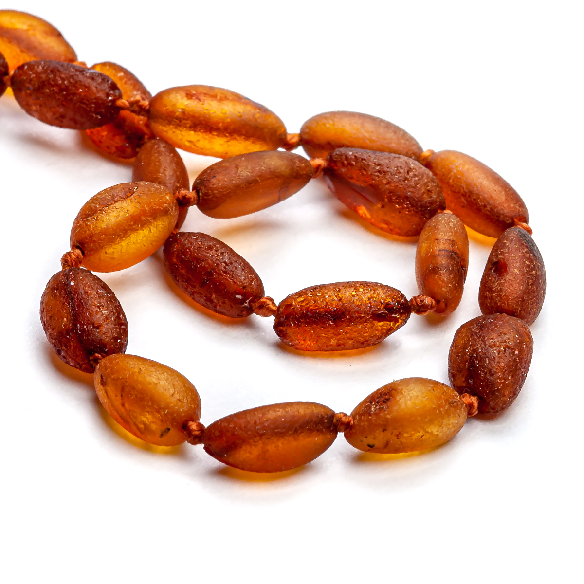 Бусы детские, янтарь
