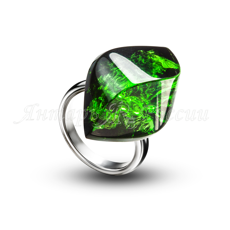 Кольцо Бернит, посеребрение Кольцо Бернит, посеребрение