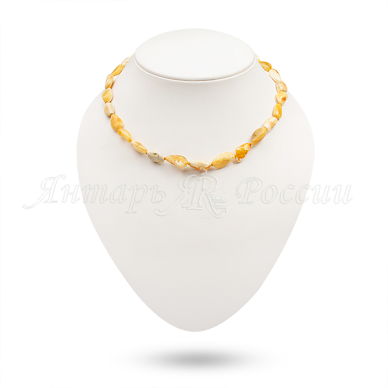 Бусы, янтарь