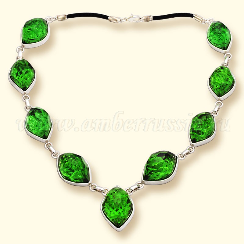 Колье Бернит, посеребрение