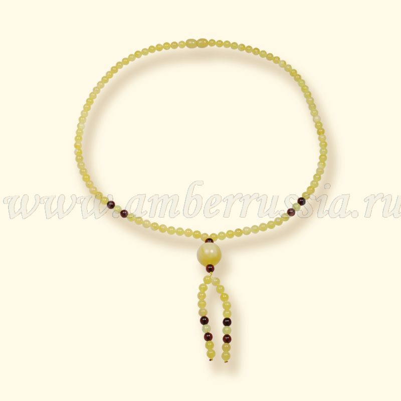 Бусы, янтарь