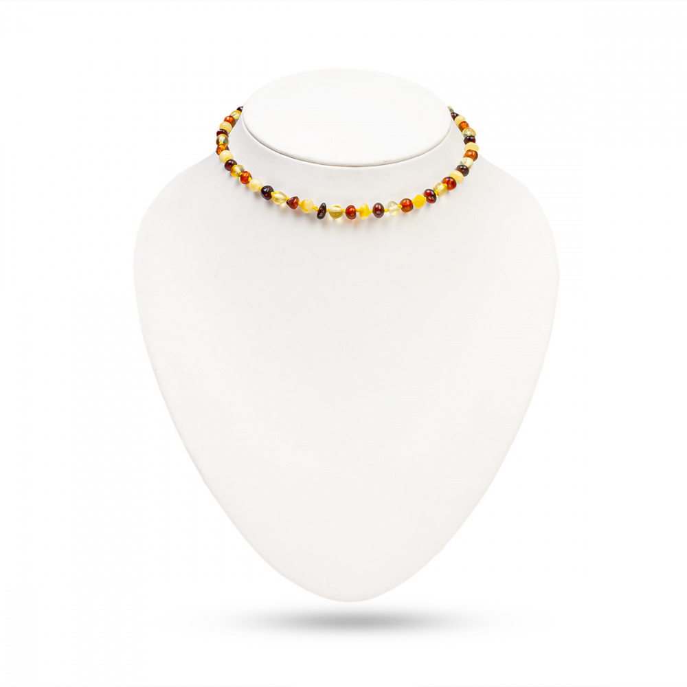 Бусы детские, янтарь