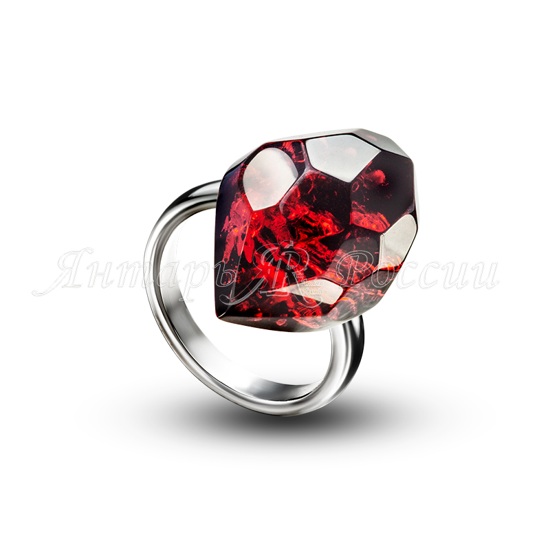 Кольцо Бернит, посеребрение Кольцо Бернит, посеребрение