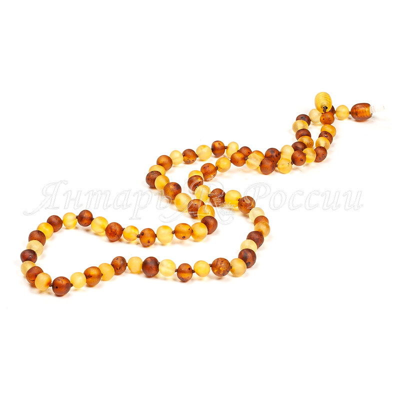 Бусы янтарь