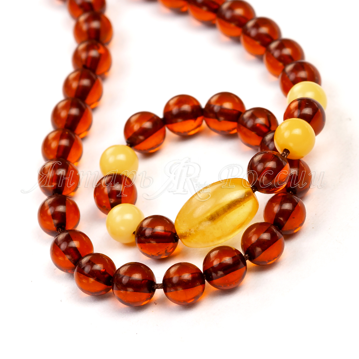 Бусы под кулон Янтарь Бусы под кулон Янтарь