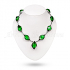 Колье "Штрих" из Бернита Посеребрение